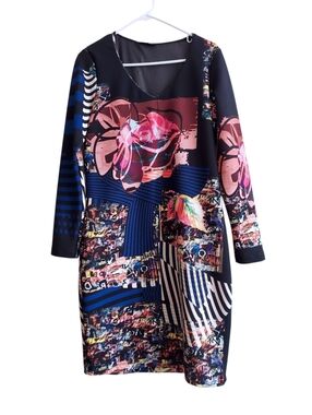 Eroke Abstract Print Dress